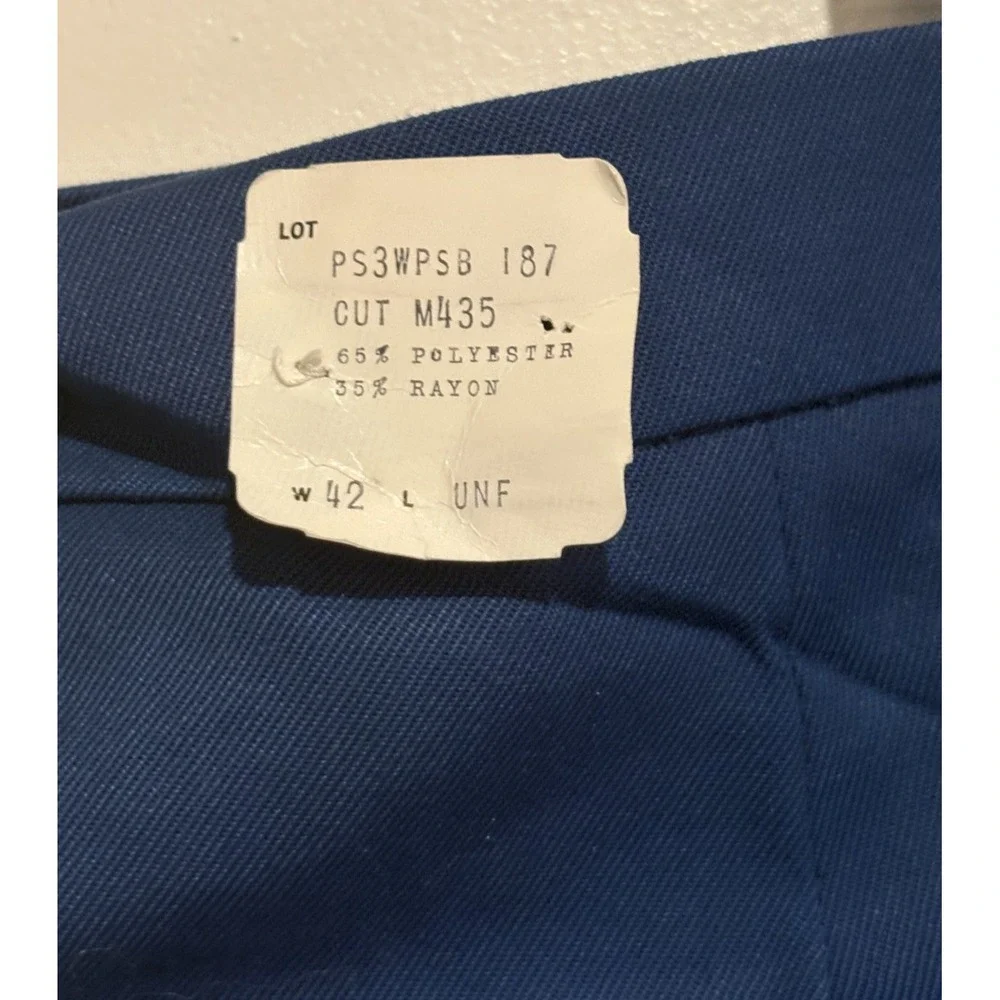 Cintas Work Industrial Pants Blue Size 42 Model PS3WP5B 187 Cut M435 NEW